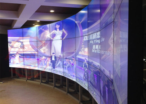 3.5mm 날의 사면 HDMI는 화면 표시 모니터 46 인치 LED 역광선 5ms 응답 시간을 구부렸습니다