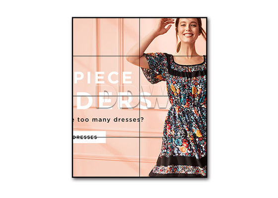 호리호리한 날의 사면 감시자 LG 영상 벽 46inch의 지도된 backlit 1.7mm 벽 전시 광고 방송