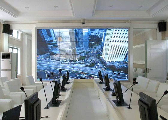 500nits 밝은 표시 LG 영상 벽 4x4 다 전시 실내 지도된 영상 벽 해결책 3.5mm