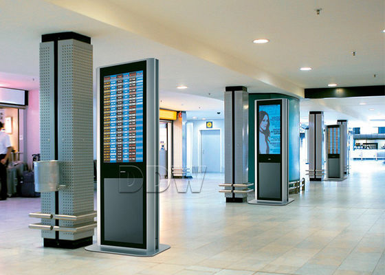 1개의 55 인치 1920x1080에서 모두는 편들어진 lcd 스크린 터치스크린 간이 건축물 PC 감시자 높은 정의 1024x768 DDW-AD5501S를 두배로 합니다