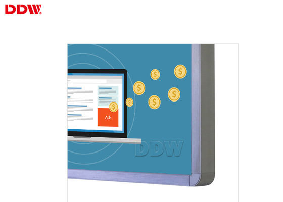 투명한 LCD 디스플레이 32" 까만 네트워크 와이파이 3g/4g 단위를 기어오르는 디지털 방식으로 Signage 외피