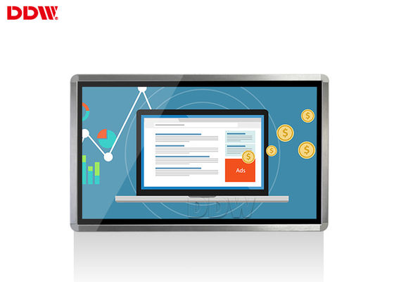 투명한 LCD 디스플레이 32" 까만 네트워크 와이파이 3g/4g 단위를 기어오르는 디지털 방식으로 Signage 외피