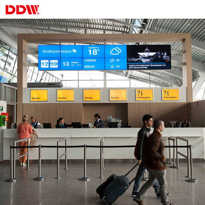 HD 55 " LCD 2x3 비디오 월, 물리적 분해능 1920x1080 회의실 비디오 월
