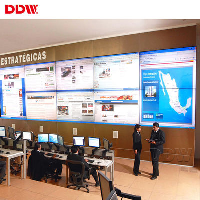 46 인치 보안 비디오 벽 HD LCD 1920x1080 RJ45 루프 데이지 체인 초협 베젤