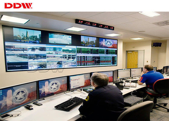 LCD 영상 벽은 안전 영상 벽 500nits 가동 가능한 영상 벽 lg 패널 1080p 해결책 DDW-LW550HN16를 구부렸습니다